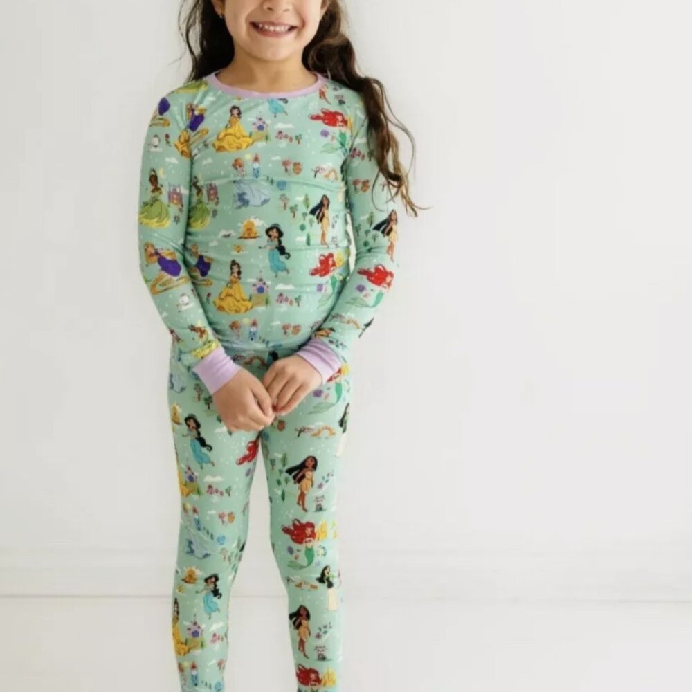 NEW - Little Sleepies Disney Princess Dreams Two Piece PJs 18-24 months 18m 24m - Picture 4 of 6
